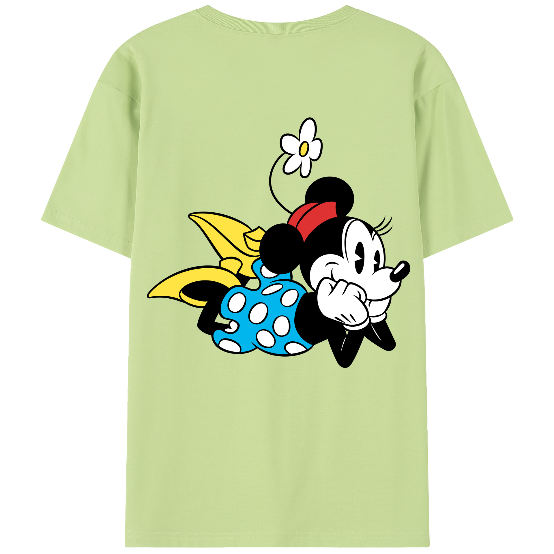 （画像用） ミッキーマウス Mickey Mouse 綿100％半袖Tシャツ（背面プリント）